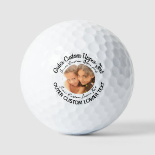 Personalized 4-Line Text Photo Logo Golf Balls (1)