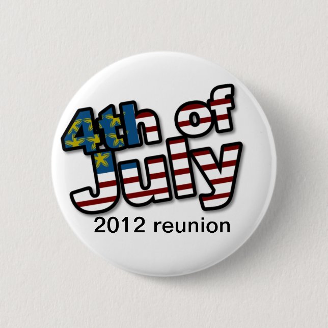 Personalized 4th of July Reunion Pin (Front)