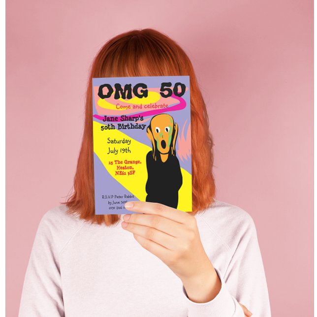 Personalized 50th birthday invitation party custom (Creator Uploaded)