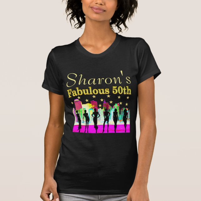 PERSONALIZED 50TH BIRTHDAY NYC DIVA T SHIRT (Front)