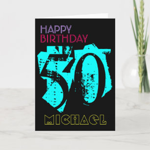 Personalized 50th Birthday POP Greeting Card
