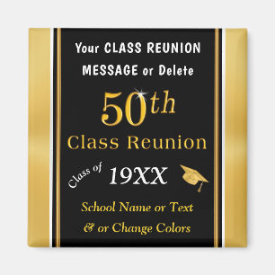 Personalized 50th Cheap Class Reunion Souvenirs Magnet