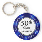 Personalized 50th Class Reunion Souvenirs, Blue