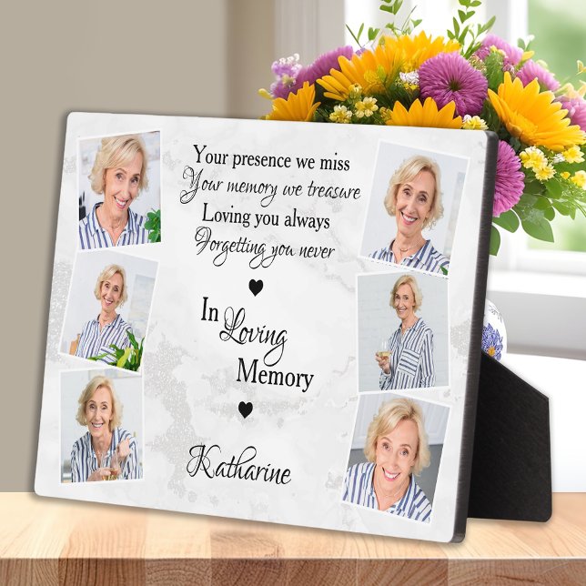 Personalized 6 Photo Memorial In Loving Memory Plaque (Creator Uploaded)