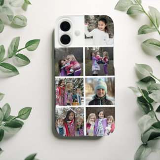 Personalized 7 Photo Collage iPhone 16 Plus Case