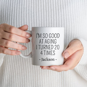 Personalized 80th Birthday Party Gift 80 year old Mug