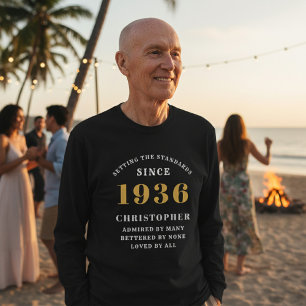 Personalized 90th Birthday 1936 Add Name T-Shirt