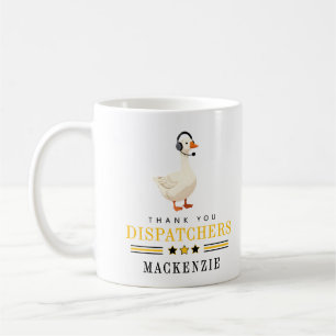 Personalized 911 Dispatcher Goose With Headset  Coffee Mug