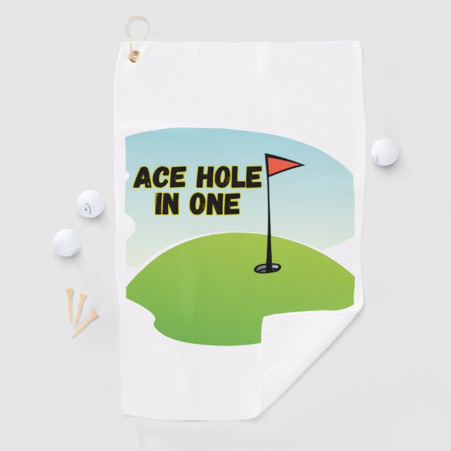  Personalized Ace Hole in One Golf Towel (InSitu)