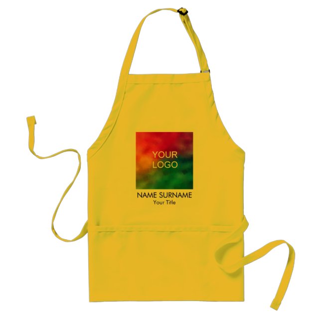 Personalized Add Your Name Surname Company Logo Standard Apron (Front)