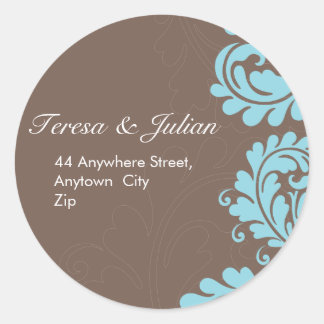 PERSONALIZED ADDRESS LABEL :: bold flourish 13