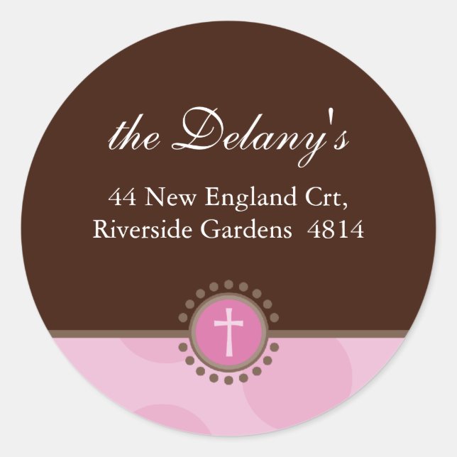 PERSONALIZED ADDRESS SEALS :: polkadot 3 (Front)