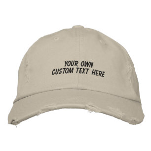 Personalized Adjustable Make It Yourself Embroidered Hat