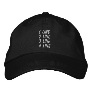Personalized Adjustable Make It Yourself Embroidered Hat