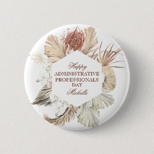 Personalized Administrative Professionals Day 6 Cm Round Badge