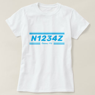 Personalized Aircraft Number  T-Shirt