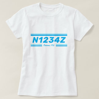 Personalized Aircraft Number  T-Shirt
