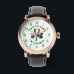 Personalized Åland Islands Shamrock Men’s  Watch<br><div class="desc">Celebrate blended heritage with this personalized men’s watch featuring a clean,  no‑background design inspired by Åland Islands,  Ireland,  and the USA flags. A meaningful Father’s Day gift,  a perfect stocking stuffer,  and a stylish choice for Autonomy Day,  St. Patrick’s Day,  and the 4th of July.</div>