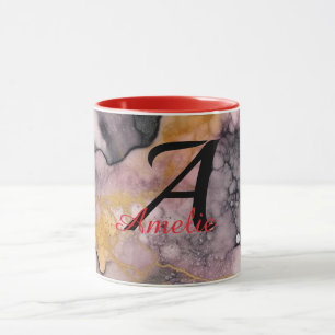Personalized Alcohol Ink Style Mug with Name, gift