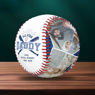 Personalized “All Star Daddy” Blue Baseball