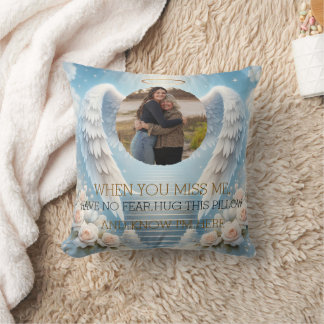 Personalized Angel Memorial Pillow with Photo
