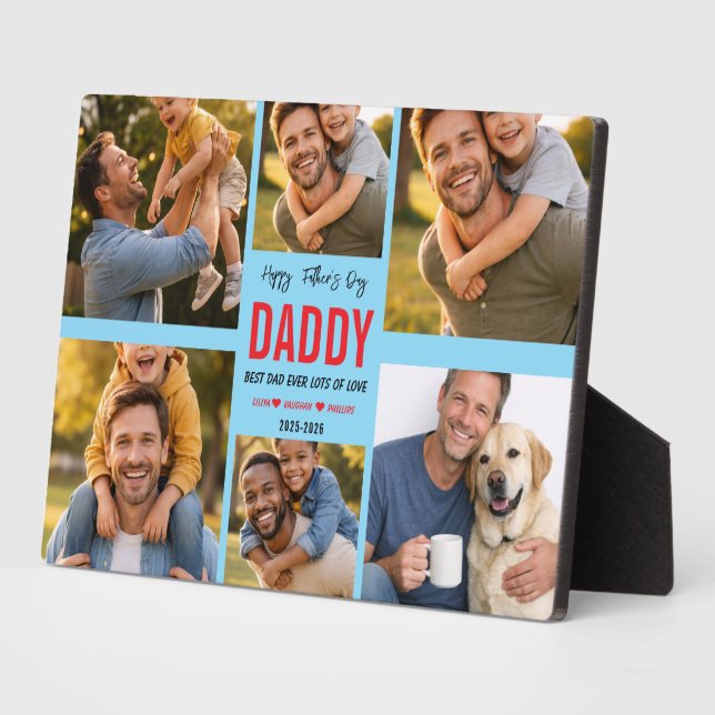 Personalized Animal Father’s Day | Cute  Animals Plaque (Side)