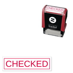 Personalized Approval Checked Stamp Self Ink Desig