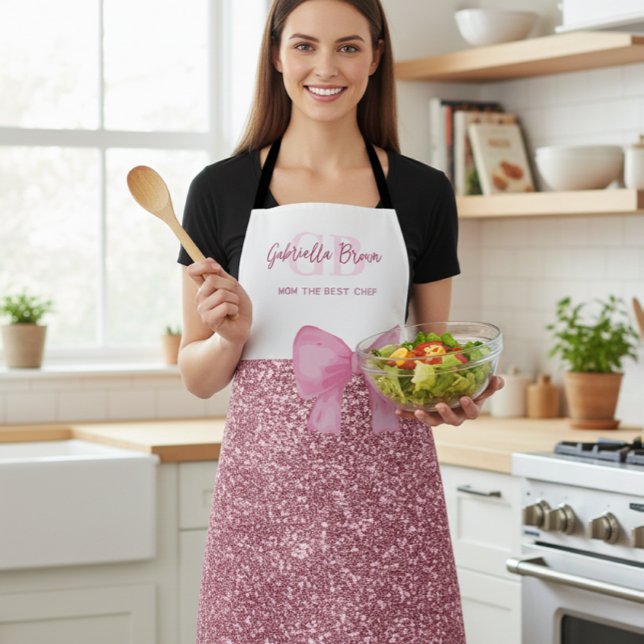 Personalized apron,  apron with name, Gift for mom (Creator Uploaded)
