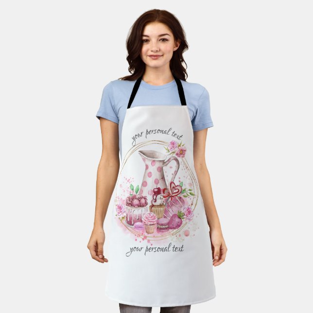 Personalized apron, Sweet Cook Apron (Worn)