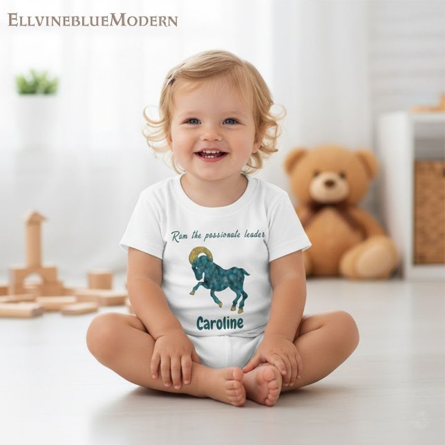 Personalized Aries Zodiac Impressionist Toddler  Baby T-Shirt (Creator Uploaded)