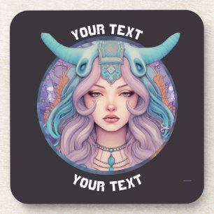 PERSONALIZED ARIES ZODIAC SIGN  COASTER