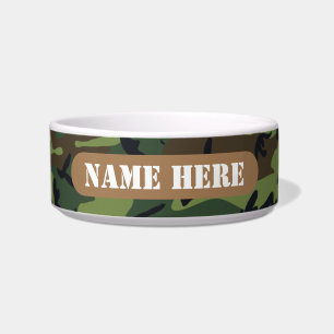 PERSONALIZED ARMY CAMO BOWL