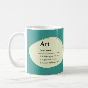 Personalized Art Dictionary Style Coffee Mug