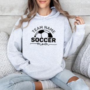 Personalized Ash Gray Soccer Mom Sweatshirt