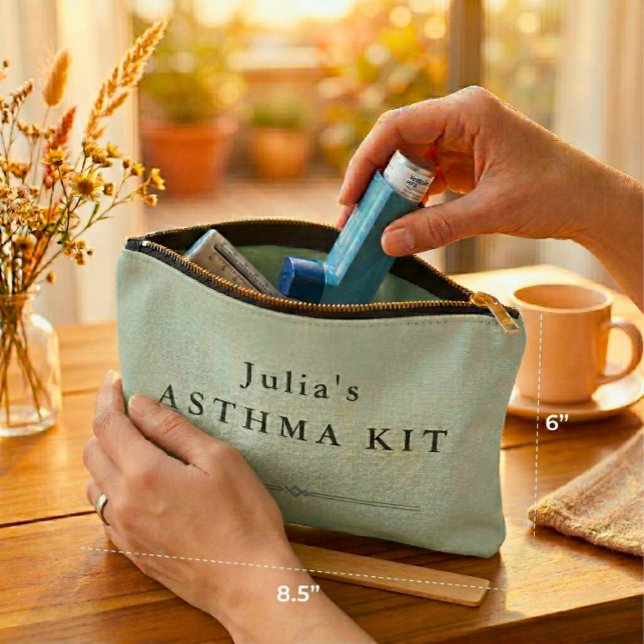 Personalized Asthma Kit Pouch – Medical Bag (Creator Uploaded)