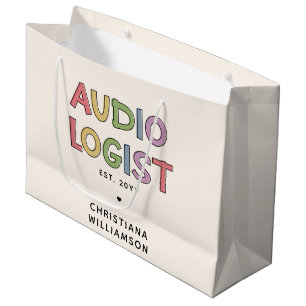 Personalized Audiologist Audiology Graduation Gift Large Gift Bag