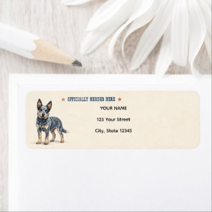 Personalized Australian Cattle Dog Return Address Label