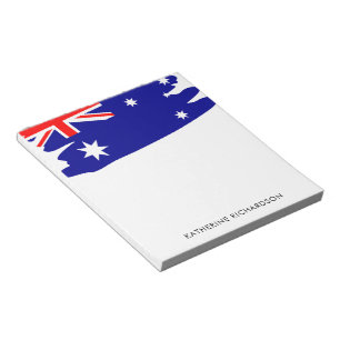 Personalized Australian Flag Australia Notepad