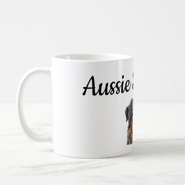 Personalized Australian Shepherd Mug Wrap – Custom (Left)