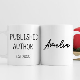 Personalized Author Gift, Writer Gift, Book Lover  Coffee Mug