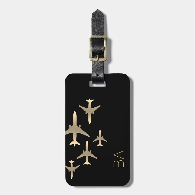 Personalized Aviation Luggage Tag (Front Vertical)