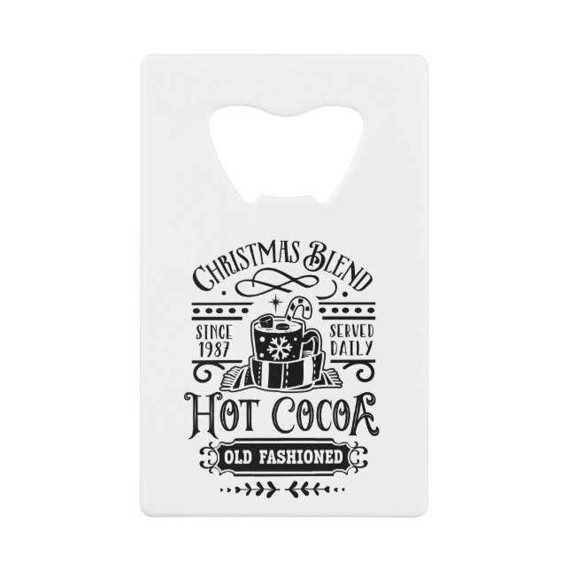 Personalized B&W Christmas Blend Holiday Design  (Front)