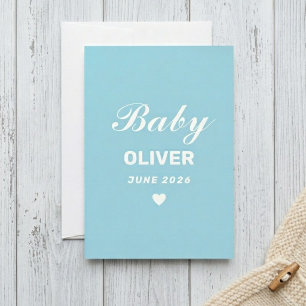 Personalized Baby Announcement Card