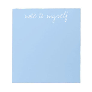 Personalized Baby Blue Notepad