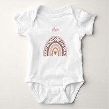 Personalized baby body with name and rainbow