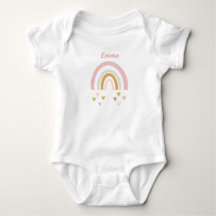 Personalized baby body with name and rainbow