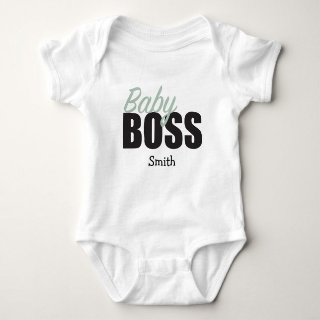 Personalized Baby BOSS Bodysuit (Front)
