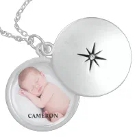 Baby boy necklace with on sale name