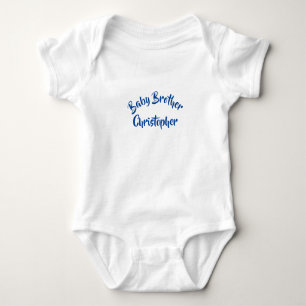 PERSONALIZED BABY BROTHER one-piece Baby Bodysuit