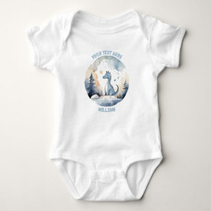 Personalized baby Dinosaur bodysuit